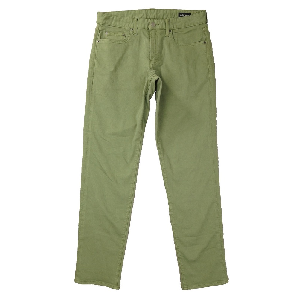 Bonobos Athletic Fit 5 Pocket Denim Pants Men's 32x32 Green Preppy City